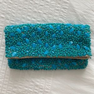 Aqua Stone Clutch